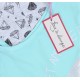 Mint Green, Sleeveless Top &amp; Grey Shorts Pyjama Set For Ladies Diamonds Design