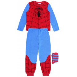 Red/Blue Top & Bottoms & Socks Pyjama Set For Boys SPIDERMAN