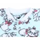 Turkusowa piżama jednoczęściowa Kotka Marie DISNEY