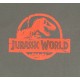 2 x Khaki/Grey Top &amp; Bottoms Pyjama Set For Boys Dinosaur Design JURASSIC WORLD