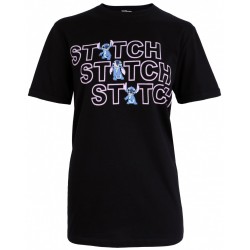 Czarna koszulka Stitch