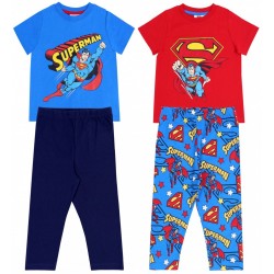 2 x Niebiesko-czerwona piżama SUPERMAN