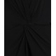 Ladies Black, Plain Design, V-neck, Kimono Sleeves, Elastic Jumpsuit by JOHN ZACK