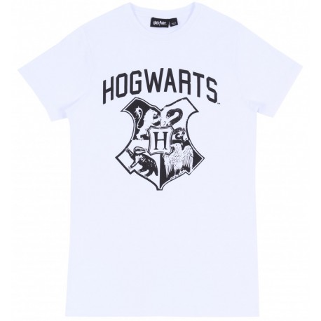 Biała koszulka Hogwarts HARRY POTTER