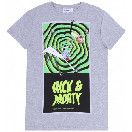 Szara koszulka "Rick and Morty"