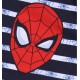 Granatowo-białe szorty w paski Spider-man