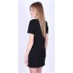 ASOS kremowo-czarna klasyczna sukienka mini