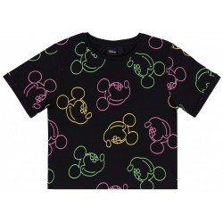 Czarny t-shirt, top Myszka Mickey DISNEY