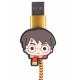 Pleciony kabel USB, 1m Harry Potter