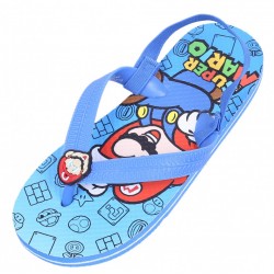 Blaue Super Mario Flip-Flops für Kinder