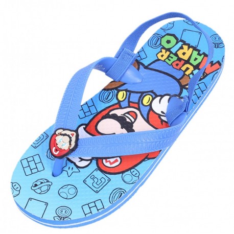 Infradito blu  per bambini Super Mario