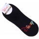 3 x Black/Grey Footlets Liners, Invisible Socks For Ladies DISNEY