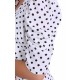 Pink/White, Polka Dot Print, Wrap Front, Short Sleeves Mini Dress For Ladies FOREVER UNIQUE