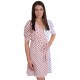 Pink/White, Polka Dot Print, Wrap Front, Short Sleeves Mini Dress For Ladies FOREVER UNIQUE