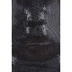 Czarno-srebrna, cekinowa sukienka mini John Zack