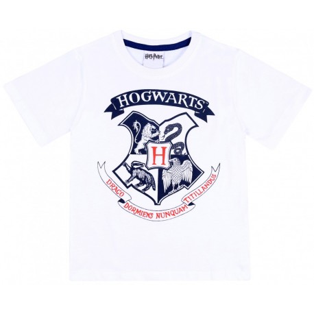 Biała koszulka, t-shirt Hogwarts Harry Potter