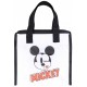 Eine kleine, weiße Mehrwegtasche Mickey