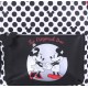 Czarno-biały plecak w grochy Minnie Mouse DISNEY