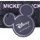 Czarno-różowy, brokatowy plecak Mickey DISNEY