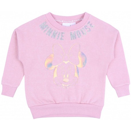 Różowa dziewczęca bluza Minnie Mouse DISNEY