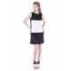 ASOS czarno-biała sukienka mini