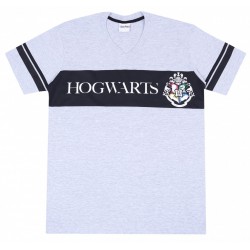 Szara męska koszulka HOGWARTS Harry Potter