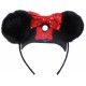 Czarna opaska z pomponami  Minnie Disney
