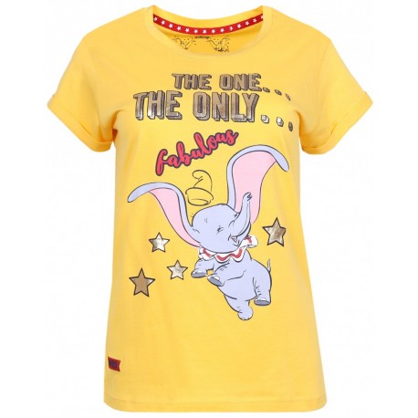 Żółty t-shirt, koszulka Dumbo DISNEY