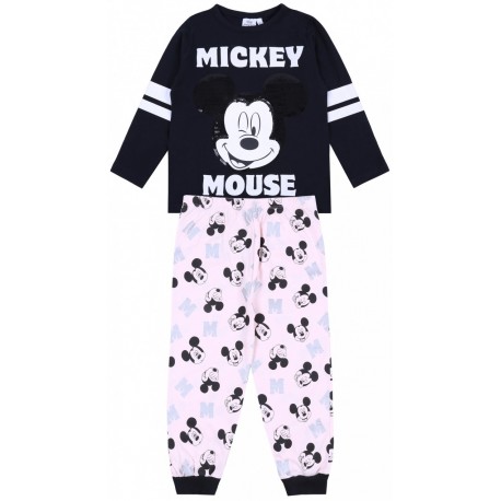 Czarno-morelowa piżama Mickey Mouse Disney