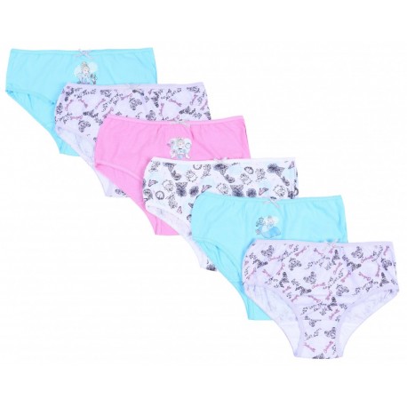 6 x Light Blue/Pink Briefs, Underwear For Girls Cinderella PRINCESS DISNEY  - Sarcia