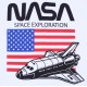 Biało-szara piżma męska NASA