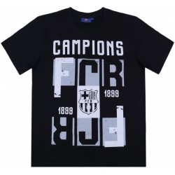 Czarny męski t-shirt FC BARCELONA