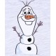 Szara melanżowa bluza z kapturem OLAF Disney