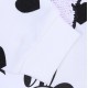Biało-czarna dluza w serca z cekinami Minnie Disney