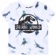 Biala dziecięca koszulka w dinozaury Park Jurajski
