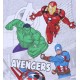 Szary, melanżowy t-shirt z bohaterami AVENGERS Marvel