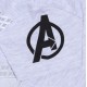 Szary, melanżowy t-shirt z bohaterami AVENGERS Marvel