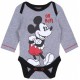 Ciemnoszare body+spodnie+śliniak Mickey Disney