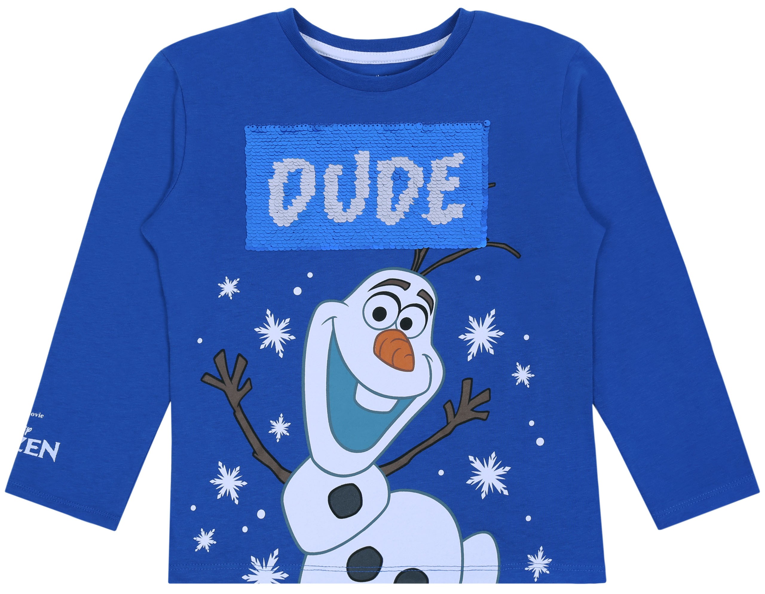 Blusa azul con lentejuelas OLAF Frozen Disney - Sarcia