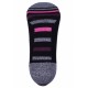 5 x Pink/Black Trainer Liners, Socks For Girls