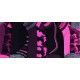 5 x Różowo-czarne skarpetki, stopki 