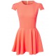 ASOS Różowo - koralowa (neon) sukienka mini