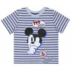 Szara koszukla/t-shirt w paski Mickey Disney
