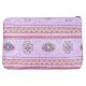 Pink cosmetic bag with patterns