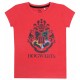 Koralowa koszulka chłopięca z herbem Hogwartu Harry Potter