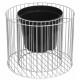 Gabion/steel pot, AMBER cylinder