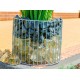 Gabion/steel pot, AMBER cylinder