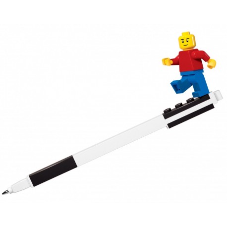 Czarny długopis żelowy z minifigurką LEGO