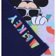Szaro-granatowy chłopięcy komplet koszulka+spodenki Myszka Mickey Disney