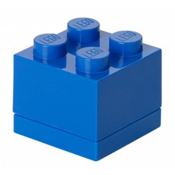Niebieskie minipudełko klocek 4 LEGO